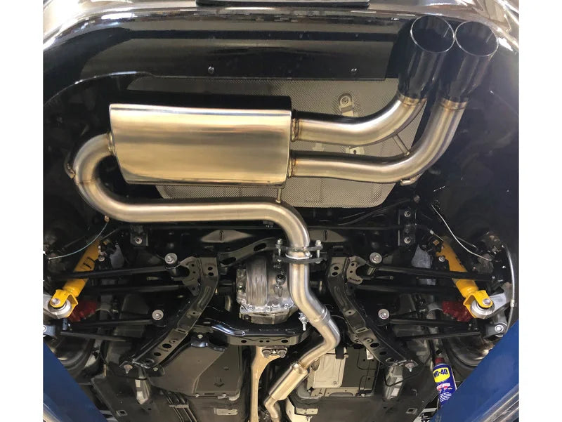 aFe Takeda 2-1/2in SS-304 Cat-Back Exhausts w/ Black Tip 16-19 Mazda MX-5 Miata ND 2.0T - Installation View