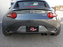 Load image into Gallery viewer, aFe Takeda 2-1/2in SS-304 Cat-Back Exhausts w/ Polished Tip 16-19 Mazda MX-5 Miata ND 2.0T - Back View