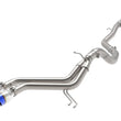 Load image into Gallery viewer, aFe Takeda 2-1/2in to 3in SS-304 Cat-Back Exhaust w/ Blue Flame Tips 13-17 Hyundai Veloster L4-1.6L - Main Product View