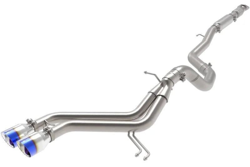 aFe Takeda 2-1/2in to 3in SS-304 Cat-Back Exhaust w/ Blue Flame Tips 13-17 Hyundai Veloster L4-1.6L - Additional View 6