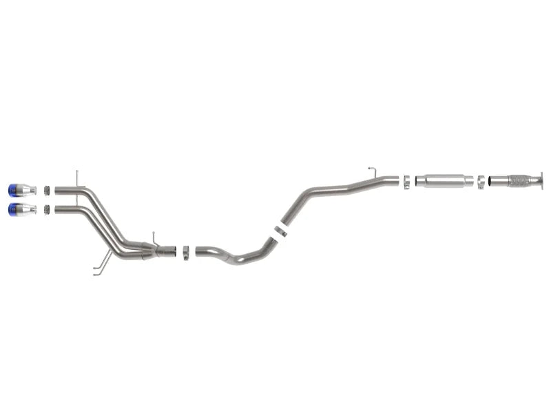 aFe Takeda 2-1/2in to 3in SS-304 Cat-Back Exhaust w/ Blue Flame Tips 13-17 Hyundai Veloster L4-1.6L - Additional View 8
