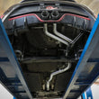Load image into Gallery viewer, aFe Takeda 2-1/2in to 3in SS-304 Cat-Back Exhausts w/ Black Tip 13-17 Hyundai Veloster L4-1.6L - Back View
