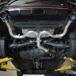 Load image into Gallery viewer, aFe Takeda 20-21 Kia Forte GT 1.6L (t) 3in to 2.5in SS Axle-Back Exhaust System w/ Blue Flame Tips - Side View