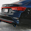 Load image into Gallery viewer, aFe Takeda 20-21 Kia Forte GT 1.6L (t) 3in to 2.5in SS Axle-Back Exhaust System w/ Blue Flame Tips - Installation View