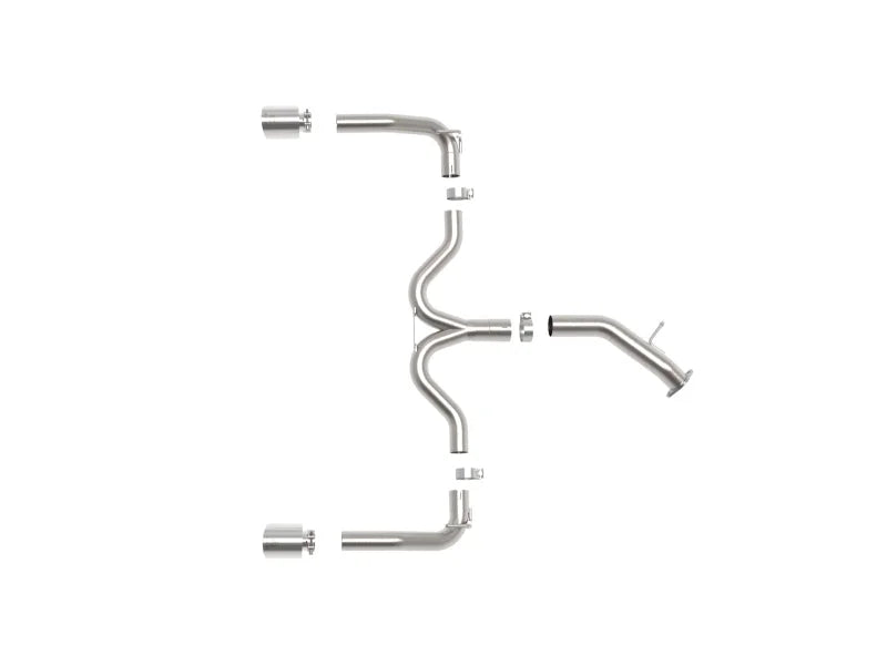 aFe Takeda 20-21 Kia Forte GT 1.6L (t) 3in to 2.5in SS Axle-Back Exhaust System w/ Polished Tips - Additional View 5