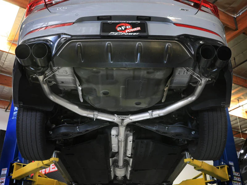 aFe Takeda 21-24 Kia K5 GT L4-2.5L (t) SS Axle-Back Exhaust System w/ Black Tips - Side View