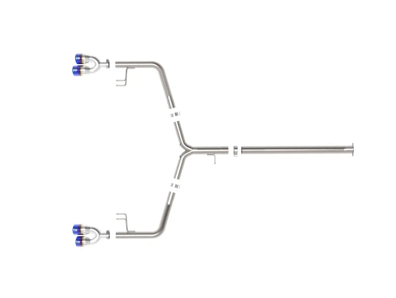 aFe Takeda 21-24 Kia K5 GT L4-2.5L (t) SS Axle-Back Exhaust System w/ Blue Flame Tips - Additional View 6