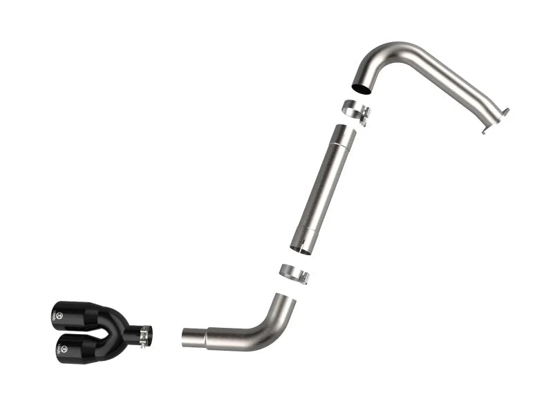 aFe Takeda 21-25 Hyundai Elantra 1.6L (t) 3in. SS Axle-Back Exhaust System w/Black Tips - Additional View 5