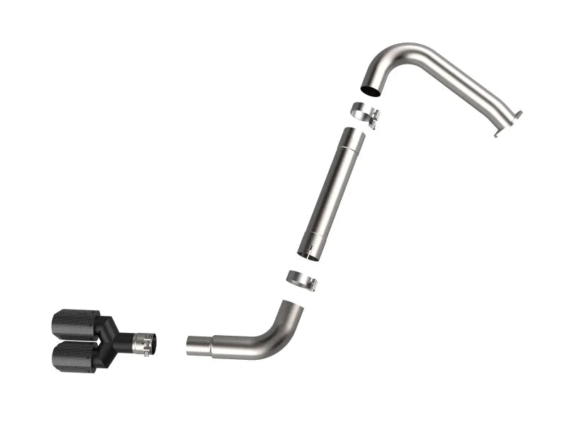 aFe Takeda 21-25 Hyundai Elantra 1.6L (t) 3in. SS Axle-Back Exhaust System w/Carbon Tips - Additional View 5