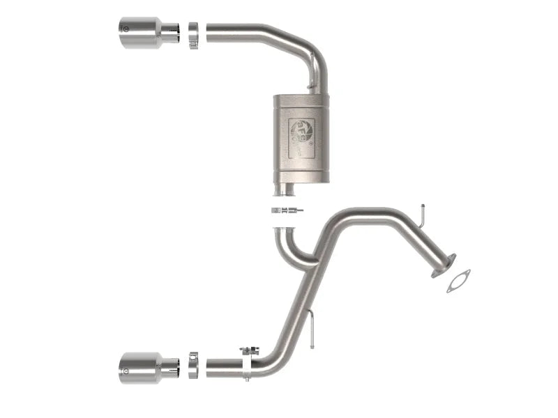 aFe Takeda 22-23 Hyundai Elantra N L4-2.0L (t) 3in 304 SS Axle-Back Exhaust w/ Polished Tips - Additional View 5