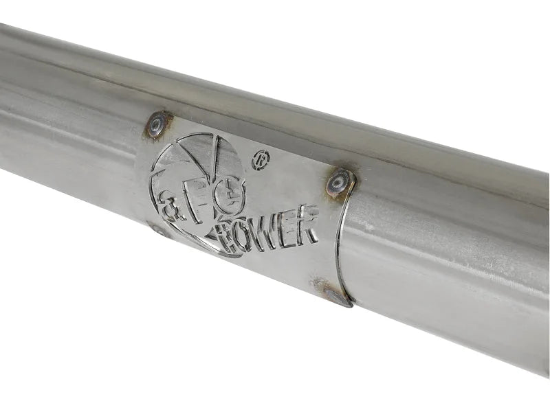 aFe Takeda 2.5in 304 SS Axle-Back Exhaust System 18-19 Subaru Crosstrek H4 2.0L - Back View