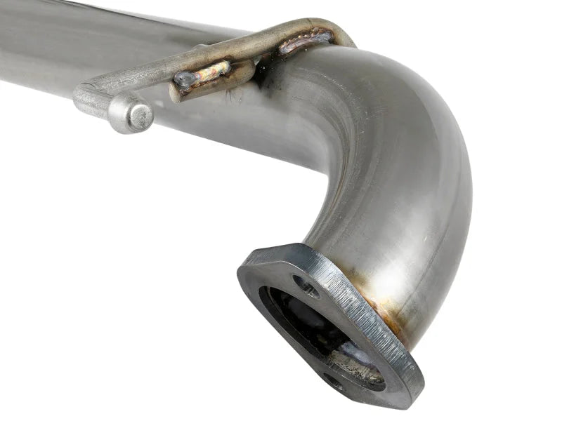 aFe Takeda 2.5in 304 SS Axle-Back Exhaust System 18-19 Subaru Crosstrek H4 2.0L - Installation View