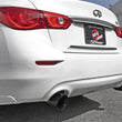 Load image into Gallery viewer, aFe Takeda 2.5in 304 SS Axle-Back Exhaust w/ Black Tips 16-18 Infiniti Q50 V6-3.0L (tt) - Back View
