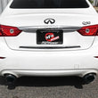 Load image into Gallery viewer, aFe Takeda 2.5in 304 SS Axle-Back Exhaust w/ Black Tips 16-18 Infiniti Q50 V6-3.0L (tt) - Installation View