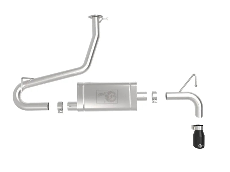 aFe Takeda 2.5in 304 SS Axle-Back Exhaust w/ Black Tips 18-22 Hyundai Kona L4-1.6L (t) AWD - Side View