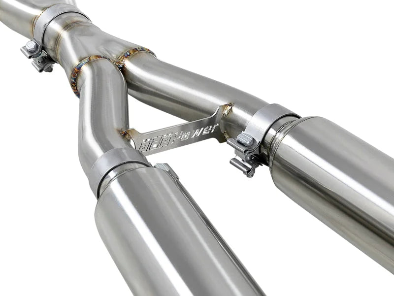 aFe Takeda 2.5in 304 SS Cat-Back Exhaust System w/ Black Tips 16-18 Infiniti Q50 V6-3.0L (tt) - Additional View 6