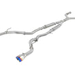 Load image into Gallery viewer, aFe Takeda 2.5in 304 SS Cat-Back Exhaust System w/ Blue Flame Tips 16-18 Infiniti Q50 V6-3.0L (tt) - Main Product View