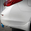 Load image into Gallery viewer, aFe Takeda 2.5in 304 SS Cat-Back Exhaust System w/ Blue Flame Tips 16-18 Infiniti Q50 V6-3.0L (tt) - Side View