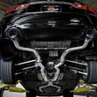Load image into Gallery viewer, aFe Takeda 2.5in 304 SS Cat-Back Exhaust System w/ Blue Flame Tips 16-18 Infiniti Q50 V6-3.0L (tt) - Back View
