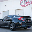 Load image into Gallery viewer, aFe Takeda 2.5in 304 SS Cat-Back Exhaust System w/ Blue Tips 17-20 Honda Civic Si Sedan I4 1.5L - Side View