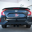 Load image into Gallery viewer, aFe Takeda 2.5in 304 SS Cat-Back Exhaust System w/ Blue Tips 17-20 Honda Civic Si Sedan I4 1.5L - Back View