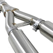 Load image into Gallery viewer, aFe Takeda 2.5in 304 SS Cat-Back Exhaust System w/ Carbon Fiber Tips 16-18 Infiniti Q50 V6-3.0L (tt) - Back View