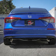 Load image into Gallery viewer, aFe Takeda 2.5in 304 SS Cat-Back Exhaust System w/CF Tips 2022+ Honda Civic L4-1.5L (t) - Side View