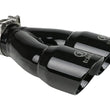 Load image into Gallery viewer, aFe Takeda 2.5in 304 Stainless Steel Clamp-on Exhaust Tip 2.5in Inlet 3in Dual Outlet - Black - Main Product View
