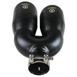 Load image into Gallery viewer, aFe Takeda 2.5in 304 Stainless Steel Clamp-on Exhaust Tip Driver Side 2.5in Inlet 4inDual-Black - Side View