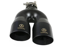 Load image into Gallery viewer, aFe Takeda 2.5in 304 Stainless Steel Clamp-on Exhaust Tip Driver Side 2.5in Inlet 4inDual-Black - Additional View 5