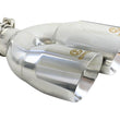 Load image into Gallery viewer, aFe Takeda 2.5in 304 Stainless Steel Clamp-on Exhaust Tip Drivers Side 2.5in Inlet 4inDual- Polished - Main Product View