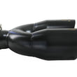 Load image into Gallery viewer, aFe Takeda 2.5in 304 Stainless Steel Clamp-on Exhaust Tip Passenger Side 2.5in Inlet 4inDual - Black - Installation View