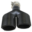 Load image into Gallery viewer, aFe Takeda 2.5in 304 Stainless Steel Clamp-on Exhaust Tip Passenger Side 2.5in Inlet 4inDual-Carbon - Additional View 5