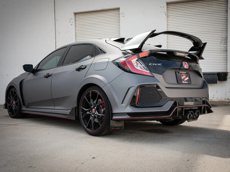 aFe Takeda 2.5in 304SS Axle-Back Exhaust System 17-19 Honda Civic Type R L4-2.0L (t) - Back View