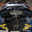 Load image into Gallery viewer, aFe Takeda 2.5in 304SS Axle-Back Exhaust System 17-19 Honda Civic Type R L4-2.0L (t) - BL Flame Tip - Side View