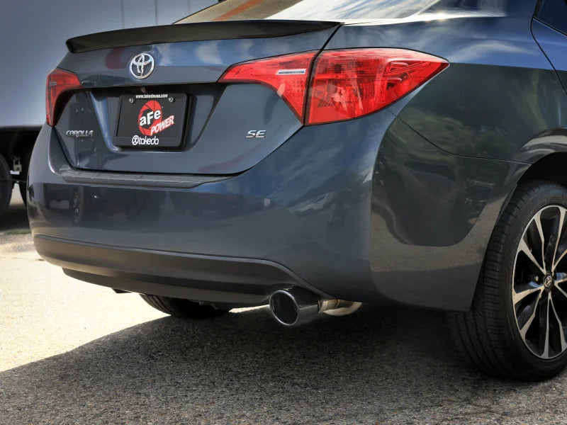 aFe Takeda 2.5in 304SS Axle-Back Exhaust w/ Black Tip fits 2014-2019 Toyota Corolla 1.8L - Additional View 5