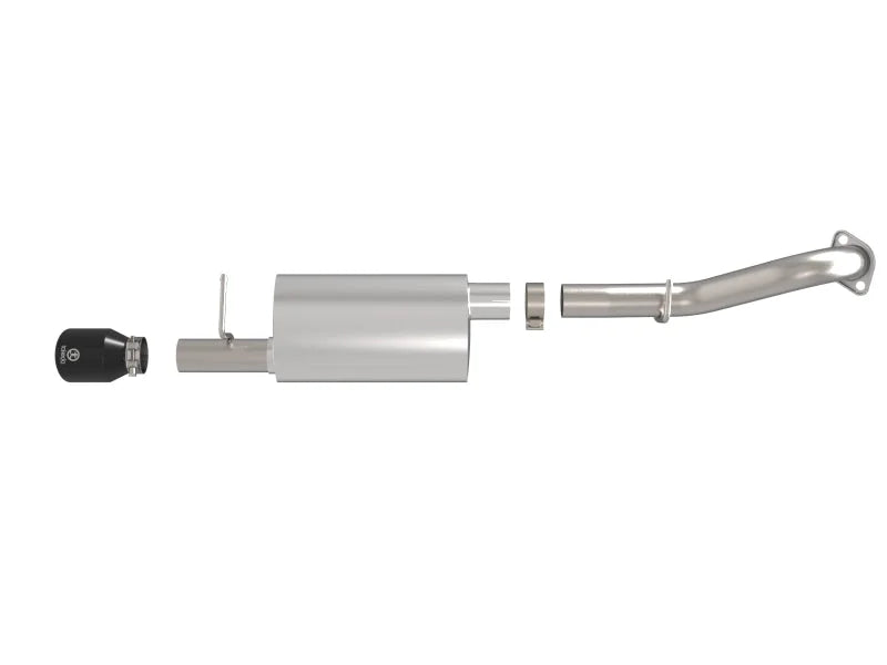 aFe Takeda 2.5in 304SS Axle-Back Exhaust w/ Black Tip fits 2014-2019 Toyota Corolla 1.8L - Additional View 7