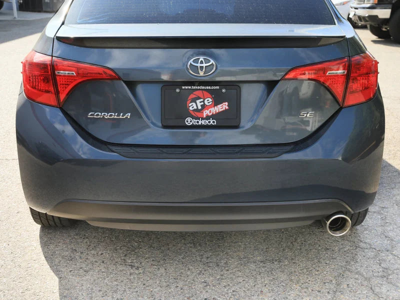 aFe Takeda 2.5in 304SS Axle-Back Exhaust w/ Polished Tip fits 2014-2019 Toyota Corolla 1.8L - Additional View 6