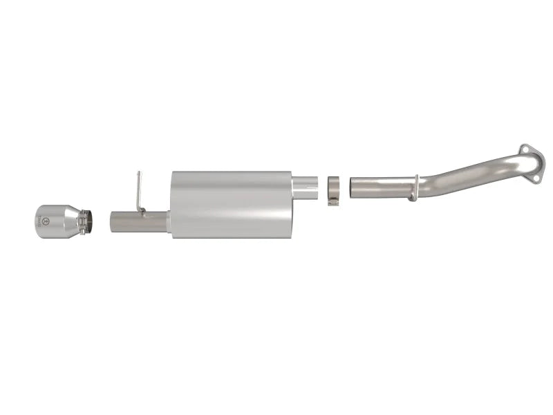 aFe Takeda 2.5in 304SS Axle-Back Exhaust w/ Polished Tip fits 2014-2019 Toyota Corolla 1.8L - Additional View 7