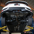 Load image into Gallery viewer, aFe Takeda 2.5in 304SS Cat-Back Exhaust System 17-20 Honda Civic SI Coupe L4-1.5L (t) - BL Flame Tip - Side View