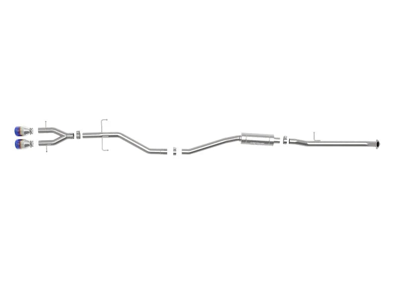 aFe Takeda 2.5in 304SS Cat-Back Exhaust System 17-20 Honda Civic SI Coupe L4-1.5L (t) - BL Flame Tip - Additional View 5