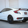 Load image into Gallery viewer, aFe Takeda 2.5in 304SS Cat-Back Exhaust System 17-20 Honda Civic SI Coupe L4-1.5L (t) - Black Tip - Back View