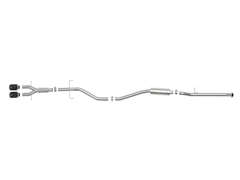 aFe Takeda 2.5in 304SS Cat-Back Exhaust System w/ Black Tips 17-20 Honda Civic Si Sedan I4 1.5L - Additional View 8