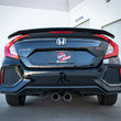 Load image into Gallery viewer, aFe Takeda 2.5in 304SS Cat-Back Exhaust System w/ Carbon Tips 17-20 Honda Civic Si Sedan I4 1.5L - Installation View