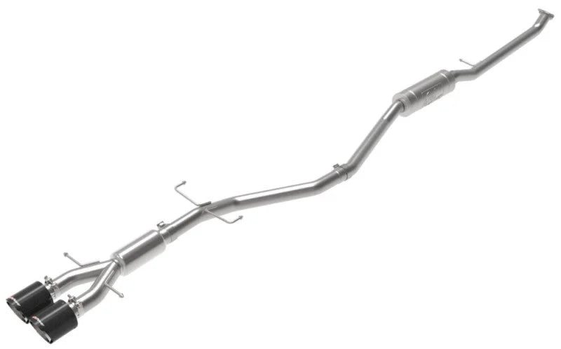aFe Takeda 2.5in 304SS Cat-Back Exhaust System w/ Carbon Tips 17-20 Honda Civic Si Sedan I4 1.5L - Additional View 5