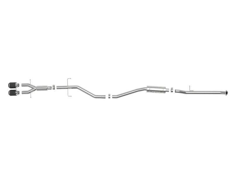aFe Takeda 2.5in 304SS Cat-Back Exhaust System w/ Carbon Tips 17-20 Honda Civic Si Sedan I4 1.5L - Additional View 6