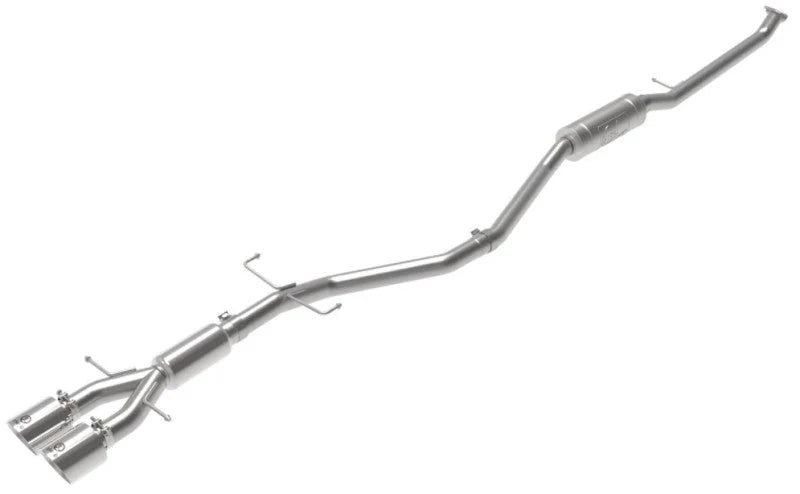 aFe Takeda 2.5in 304SS Cat-Back Exhaust System w/ Polished Tips 17-20 Honda Civic Si Sedan I4 1.5L - Additional View 5