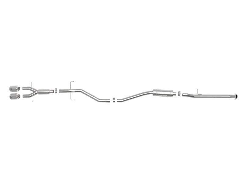 aFe Takeda 2.5in 304SS Cat-Back Exhaust System w/ Polished Tips 17-20 Honda Civic Si Sedan I4 1.5L - Additional View 8