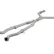 Load image into Gallery viewer, aFe Takeda 2.5in to 3in 304 SS Y-Pipe Exhaust System 16-18 Infiniti Q50/Q60 V6-3.0L (tt) - Main Product View
