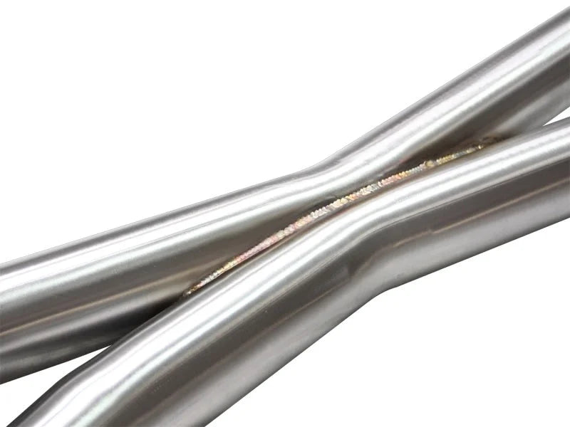 aFe Takeda 2.5inch SS Exhaust Cat-Back 09-13 Nissan 370Z V6 3.7L Polished Tips - Back View